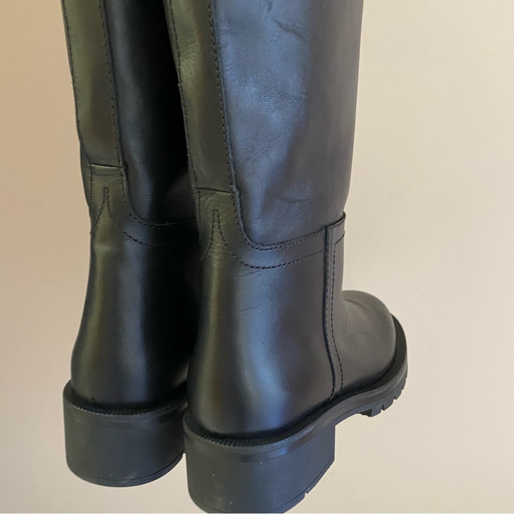 Zara leather knee high boots - Picture 4 of 10